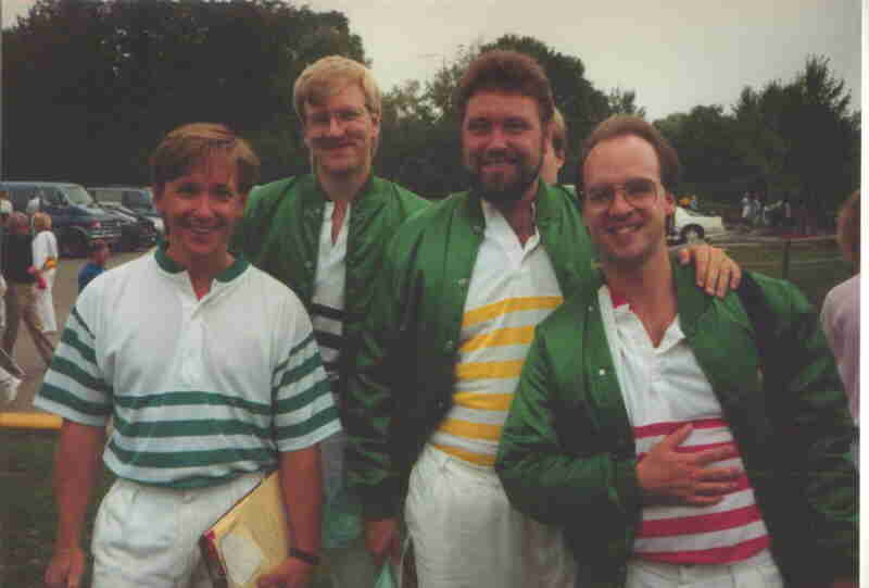 Just after performing at the annual Harrisville, MI  Harmony Weekend  '90